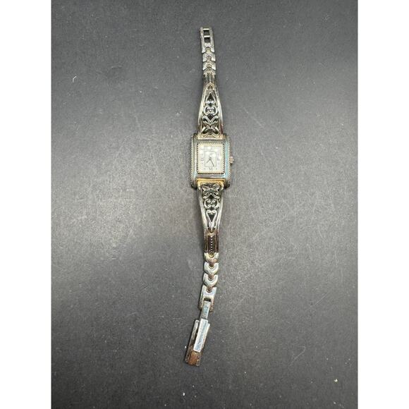 Brighton Hamilton Silver Tone Butterfly Metal Band Ladies Wrist Watch White Dial main image 5